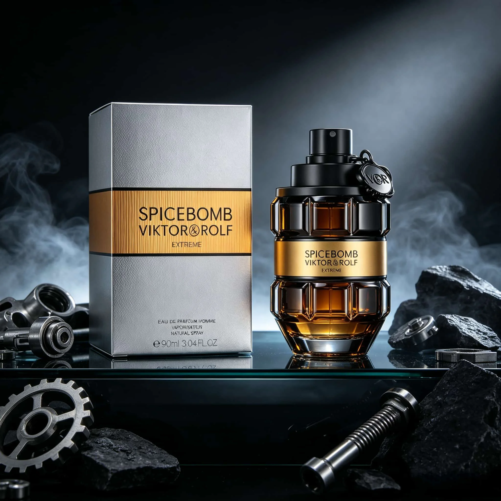 Viktor & Rolf Spicebomb Men's Fragrance, 90ml; spicy, woody, and leather notes; long-lasting (12–14 hours); alcohol-free and formaldehyde-free; pheromone-infused; ideal for nightlife.
Viktor & Rolf Spicebomb Men's Fragrance, 90ml; spicy, woody, and leather notes; long-lasting (12–14 hours); alcohol-free and formaldehyde-free; pheromone-infused; ideal for nightlife.