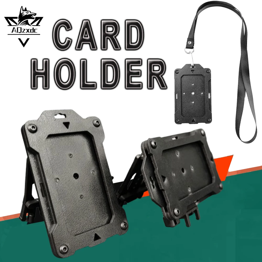 Tactical Card Holder Molle Multifunctional Cyberpunk Style Clip for ID Badge EDC Work Card Holder Credit Bank Metro Card Case
Tactical Card Holder Molle Multifunctional Cyberpunk Style Clip for ID Badge EDC Work Card Holder Credit Bank Metro Card Case