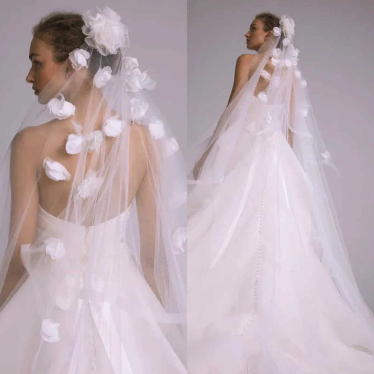 Высококачественная свадебная фата из тюля с 3D цветами, кружевная фата, аппликации, свадебный аксессуар по индивидуальному заказу
Высококачественная свадебная фата из тюля с 3D цветами, кружевная фата, аппликации, свадебный аксессуар по индивидуальному заказу