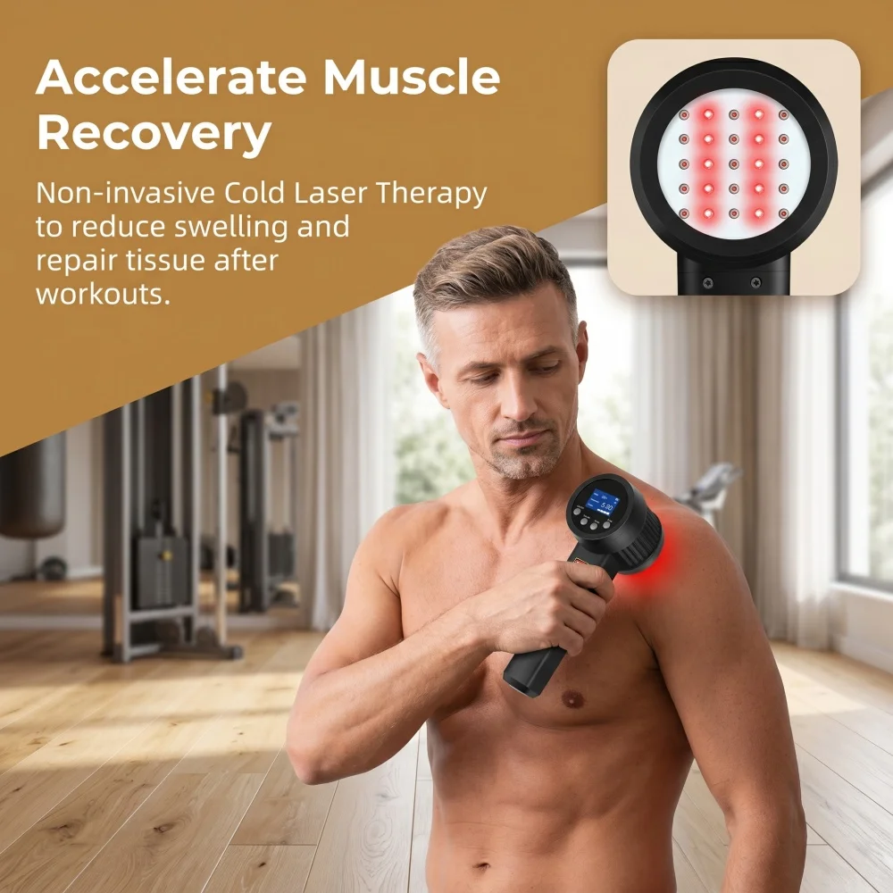 Dawfek 650nm 808nm Cold Laser Therapy Device Handheld 5W Non Invasive NIR Light Physiotherapy for Knee Pain Neuropathy Soft Tissue Injuries
Dawfek 650nm 808nm Cold Laser Therapy Device Handheld 5W Non Invasive NIR Light Physiotherapy for Knee Pain Neuropathy Soft Tissue Injuries