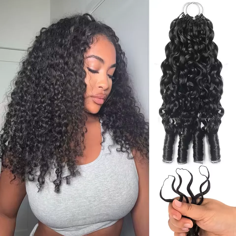 Burmese Curly Crochet 100% Human Hair Knotless Pre-Separated Natural Black Feather Crochet Hair Extension For Braiding Brazilian Hair
Burmese Curly Crochet 100% Human Hair Knotless Pre-Separated Natural Black Feather Crochet Hair Extension For Braiding Brazilian Hair