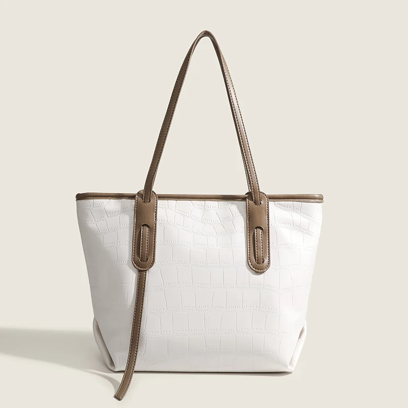 2025 Tote bag and Shoulder bag with Crocodile Embossed pattern and Leather Trim Women High Quality and Stylish Tote bag
2025 Tote bag and Shoulder bag with Crocodile Embossed pattern and Leather Trim Women High Quality and Stylish Tote bag