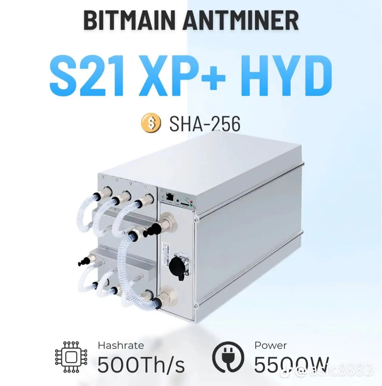 CHN | Ready to Ship Brand New BITMAIN ANTMINER S21+ 16.5J/T SHA-256 Air-cooling Bitcoin Mining Machine
CHN | Ready to Ship Brand New BITMAIN ANTMINER S21+ 16.5J/T SHA-256 Air-cooling Bitcoin Mining Machine