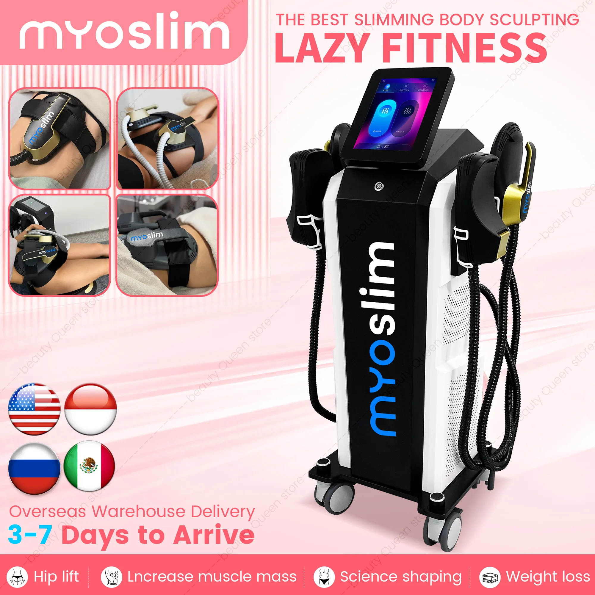 6500W RF 15T 200HZ MYOSLIM High-Intensity Electromagnetic Body Shaping Machine Muscle Growth Fat Burn Stimulator
6500W RF 15T 200HZ MYOSLIM High-Intensity Electromagnetic Body Shaping Machine Muscle Growth Fat Burn Stimulator