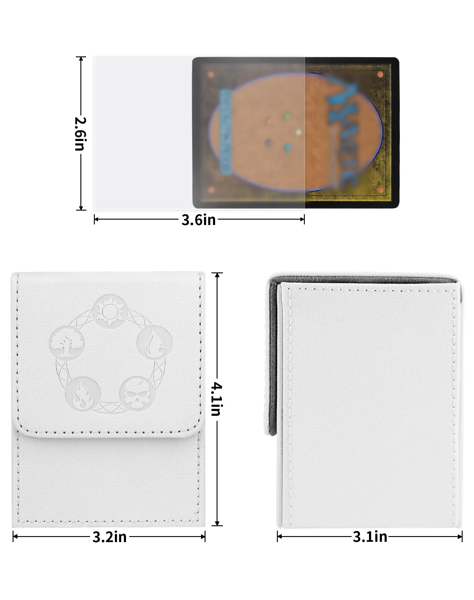 Коробка для колоды карт MTG с 2 разделителями, коробка для хранения карт подходит для 100+ карт с одним рукавом, колода для карт из искусственной кожи с сильным магнитом
Коробка для колоды карт MTG с 2 разделителями, коробка для хранения карт подходит для 100+ карт с одним рукавом, колода для карт из искусственной кожи с сильным магнитом