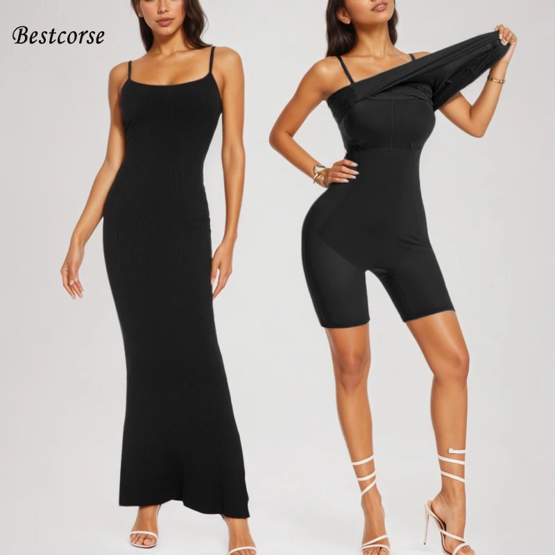 2 In 1 Summer Bodycon Maxi Dress Women Formal Tummy Control Shapewear Dress With Bra Party Fitted Slip Slim Fit Strap Long Dress
2 In 1 Summer Bodycon Maxi Dress Women Formal Tummy Control Shapewear Dress With Bra Party Fitted Slip Slim Fit Strap Long Dress