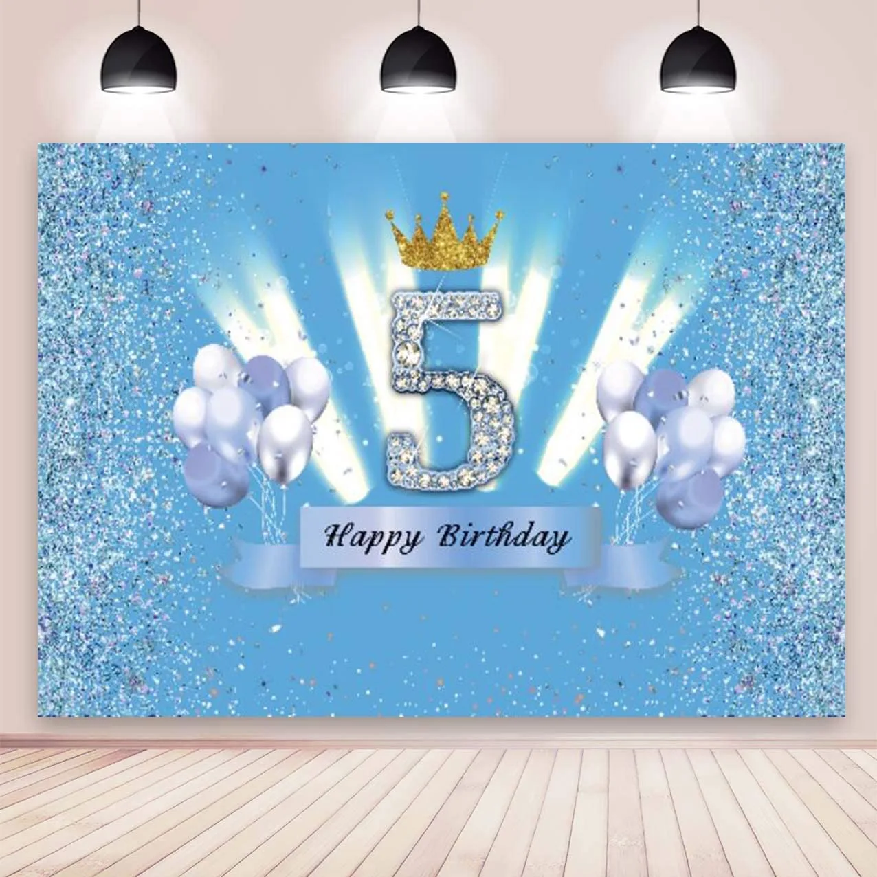 Blue 5th Backdrop Baby Shower Prince Boys Birthday Party Balloon Glod Crown Custom Photography Background Table Cake Decor Prop
Blue 5th Backdrop Baby Shower Prince Boys Birthday Party Balloon Glod Crown Custom Photography Background Table Cake Decor Prop