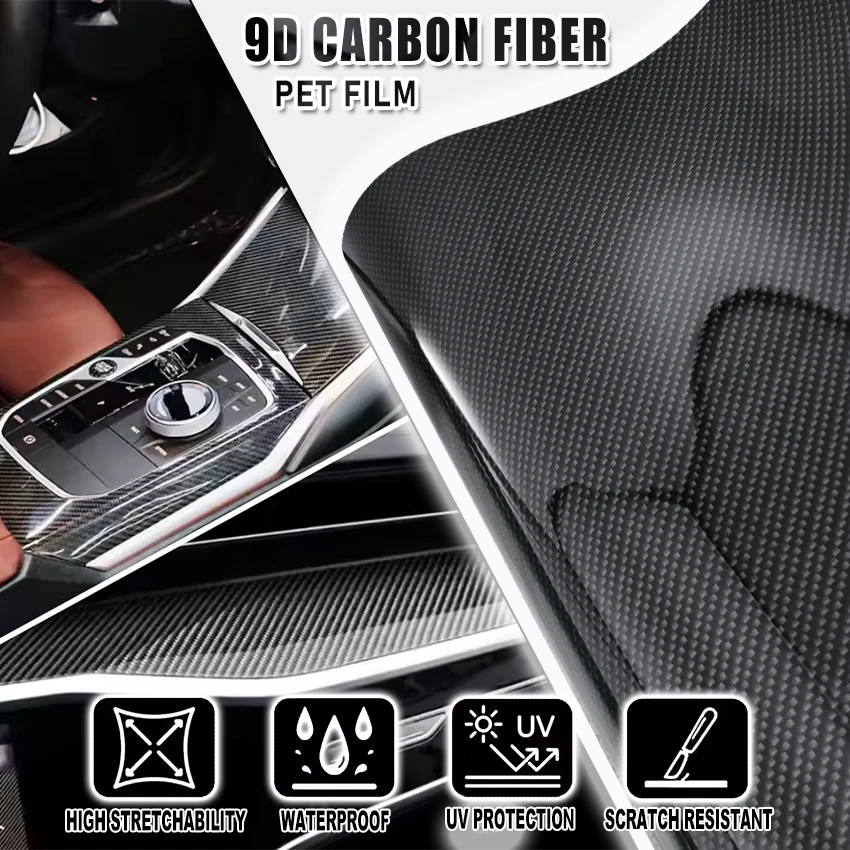 PET 9D Ultra Glossy Forged Carbon Fiber Vinyl Wrap – Self-Adhesive Air Release Film for Tesla & Car , Premium Car Wrapping Sheet
PET 9D Ultra Glossy Forged Carbon Fiber Vinyl Wrap – Self-Adhesive Air Release Film for Tesla & Car , Premium Car Wrapping Sheet