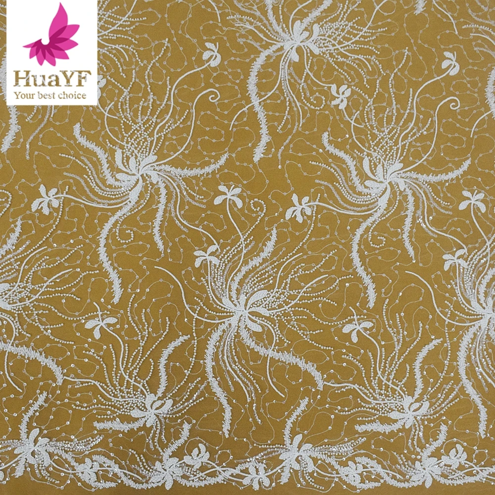 New Product Luxury French White Tulle Beaded Sequins Embroidery Women Wedding Lace Fabric HY2099-1
New Product Luxury French White Tulle Beaded Sequins Embroidery Women Wedding Lace Fabric HY2099-1