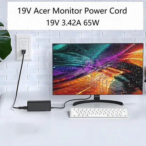 Ac Adapter Voor Acer G277hl Gn246hl H257hu R271 R221q Ut220hql Xg270hu Led Monitor Voeding