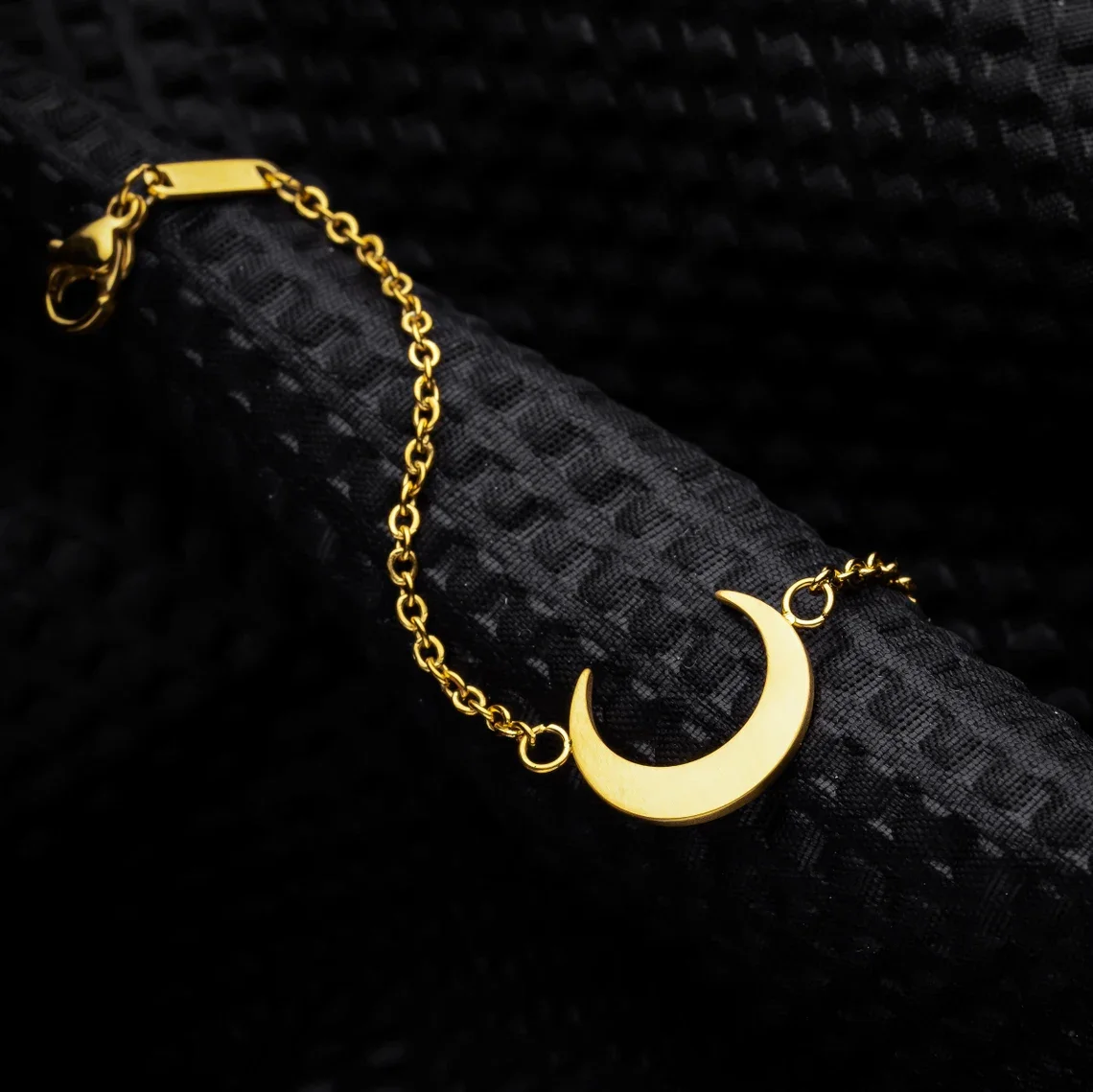 High Quality Moon Arab Bracelet Stainless Steel Islamic Jewelry 18K Gold Plated Muslim Gift Best Anniversary Gift For Women
High Quality Moon Arab Bracelet Stainless Steel Islamic Jewelry 18K Gold Plated Muslim Gift Best Anniversary Gift For Women