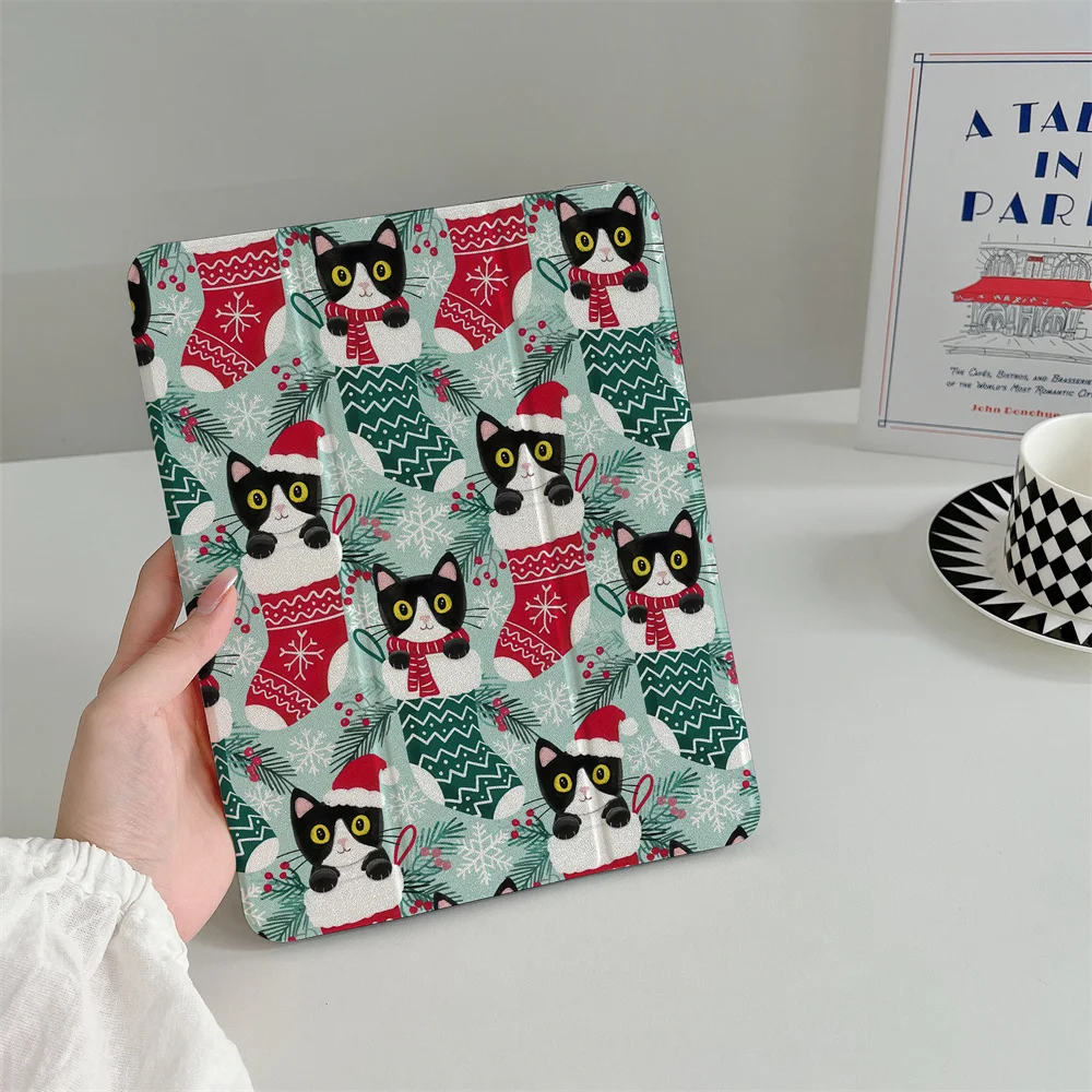 Новый новогодний чехол для iPad с милым котом и рождественской елкой, подходит для Apple iPad Pro 2024 11 дюймов 2025 Air 5/4 10,9 iPad 10 9,7 10,2/10
Новый новогодний чехол для iPad с милым котом и рождественской елкой, подходит для Apple iPad Pro 2024 11 дюймов 2025 Air 5/4 10,9 iPad 10 9,7 10,2/10