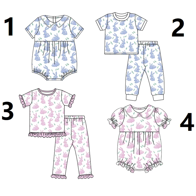 Easter collection Blue Pink bunny print Short sleeve set for boys and girls short sleeve onesie for babies
Easter collection Blue Pink bunny print Short sleeve set for boys and girls short sleeve onesie for babies
