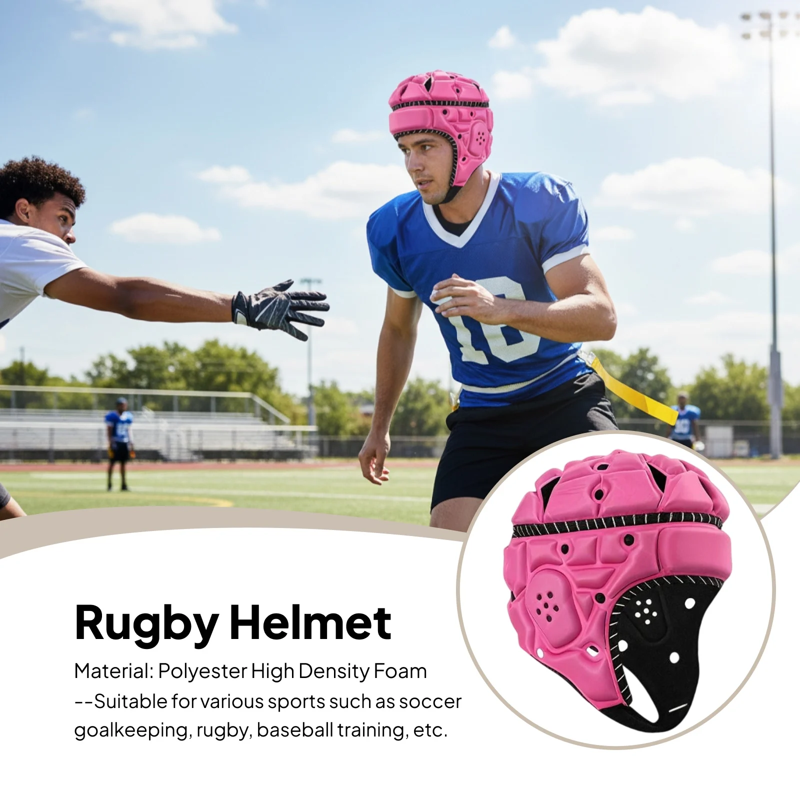 Шлем для регби, легкий мягкий мягкий шлем для мужчин и женщин для подарка, шляпа вратаря, защитная кепка для регби, регулируемая мягкая подкладка
Шлем для регби, легкий мягкий мягкий шлем для мужчин и женщин для подарка, шляпа вратаря, защитная кепка для регби, регулируемая мягкая подкладка