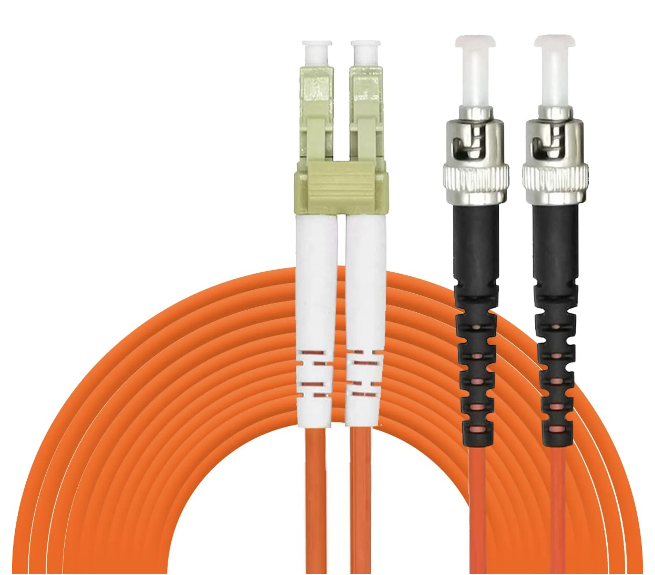 LC to ST Fiber Patch Cable, Multimode Duplex 50/125um OM2 Fiber Jumper- LC/UPC-ST/UPC LSZH 2.0mm Patch Cords Orange
LC to ST Fiber Patch Cable, Multimode Duplex 50/125um OM2 Fiber Jumper- LC/UPC-ST/UPC LSZH 2.0mm Patch Cords Orange