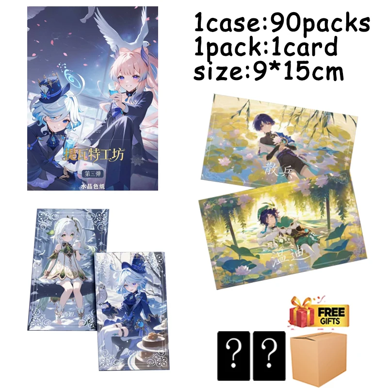 High Quality Genshin Impact Collectible Acrylic Board Series 3 Teyvat Workshop 147 Designs 9x15cm Gilded Texture Anime Merch
High Quality Genshin Impact Collectible Acrylic Board Series 3 Teyvat Workshop 147 Designs 9x15cm Gilded Texture Anime Merch
