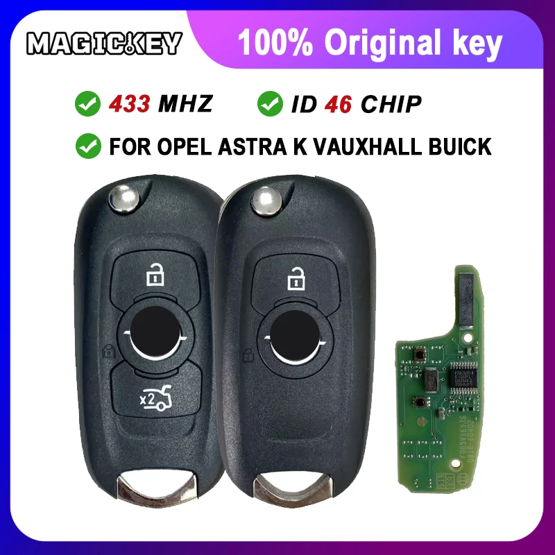 1PCS Original ID46/PCF7961E 433Mhz For Vauxhall Buick Astra K Opel Verano Excelle 2015 2016 2017 2018 2019 Flip Smart Remote Key
1PCS Original ID46/PCF7961E 433Mhz For Vauxhall Buick Astra K Opel Verano Excelle 2015 2016 2017 2018 2019 Flip Smart Remote Key