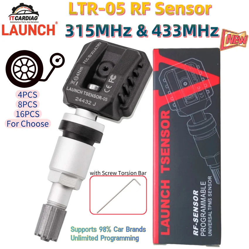 Запуск LTR-05 RF LTR-V Датчик TPMS 315 МГц 433 МГц Инструмент для ремонта давления в автомобильных шинах Работа с LAUNCH CRT5011E I-TPMS TSGUN Unlimited
Запуск LTR-05 RF LTR-V Датчик TPMS 315 МГц 433 МГц Инструмент для ремонта давления в автомобильных шинах Работа с LAUNCH CRT5011E I-TPMS TSGUN Unlimited