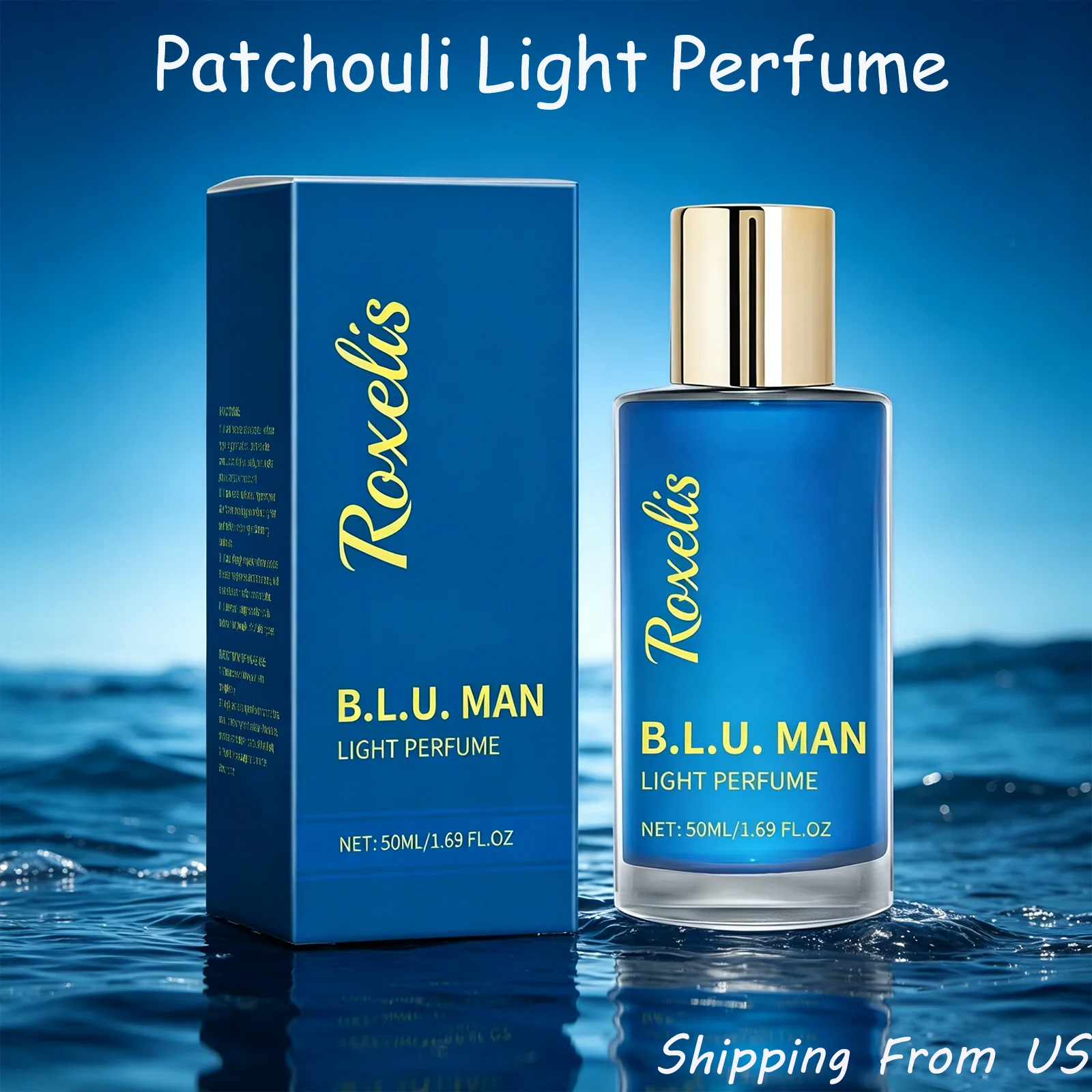 Roxelis 50mL Patchouli Light Perfume Natural Fresh Lasting Fragrance Exudes Charm Blue Perfume For Men Cologne
Roxelis 50mL Patchouli Light Perfume Natural Fresh Lasting Fragrance Exudes Charm Blue Perfume For Men Cologne
