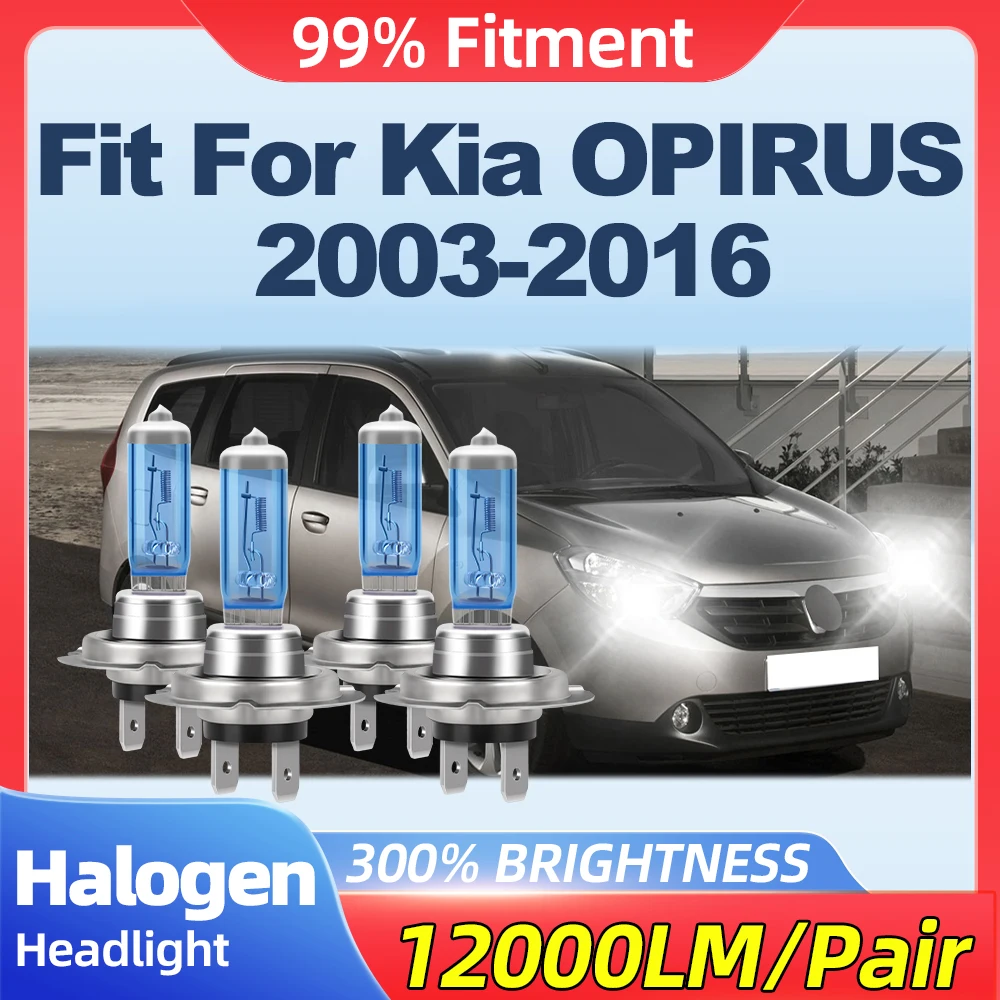 Fit For Kia OPIRUS 2003-2013 2014 2015 2016 24000LM HID Xenon Headlight Bulbs 200W Halogen Lamps 6000K 12V Turbo Auto Lights
Fit For Kia OPIRUS 2003-2013 2014 2015 2016 24000LM HID Xenon Headlight Bulbs 200W Halogen Lamps 6000K 12V Turbo Auto Lights