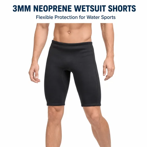 Sbart Wetsuit Shorts Men 3mm Neoprene Swim Pants for Swimming Canoeing Snorkeling Scuba Kayaking Diving