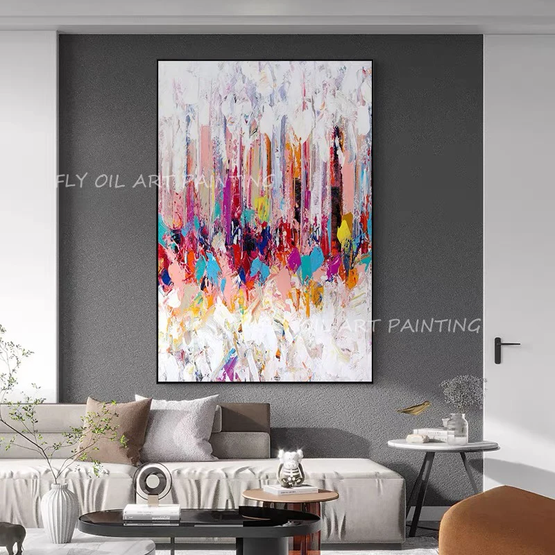 100% Handmade colorful pink with grey canvas picture modern texture Oil painting on Canvas Art Classic Cuadros Decoration
100% Handmade colorful pink with grey canvas picture modern texture Oil painting on Canvas Art Classic Cuadros Decoration