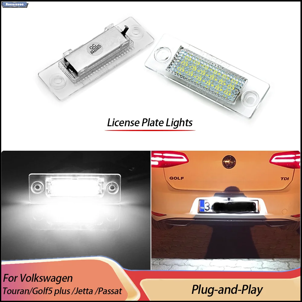 2Pcs 6000K White LED License Plate Lights For Volkswagen Touran Golf5 plus Jetta Passat
2Pcs 6000K White LED License Plate Lights For Volkswagen Touran Golf5 plus Jetta Passat