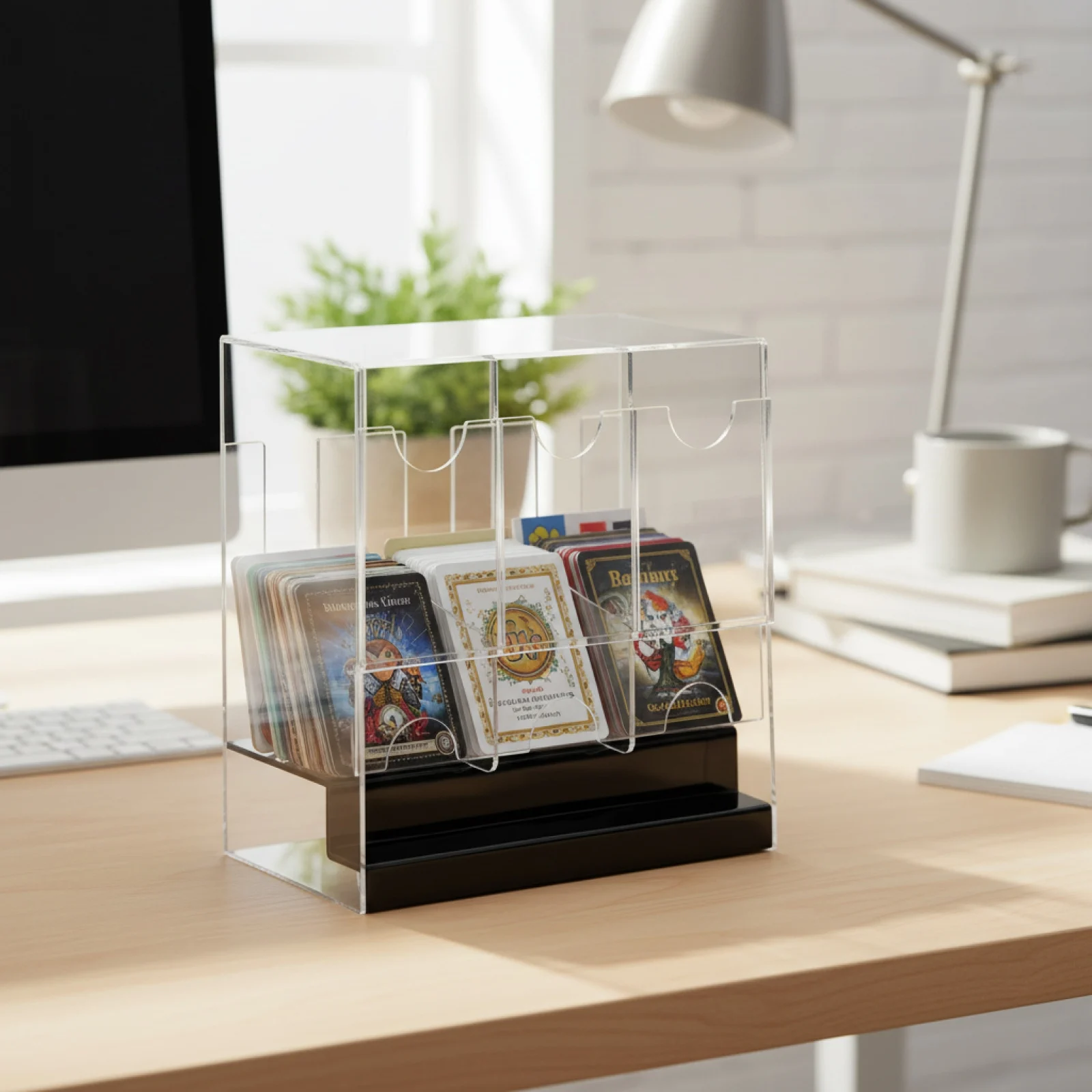 3-Slot Booster Pack Storage Box Acrylic Card Holder Dustproof Organizer for Trading Card Game Collection Display
3-Slot Booster Pack Storage Box Acrylic Card Holder Dustproof Organizer for Trading Card Game Collection Display