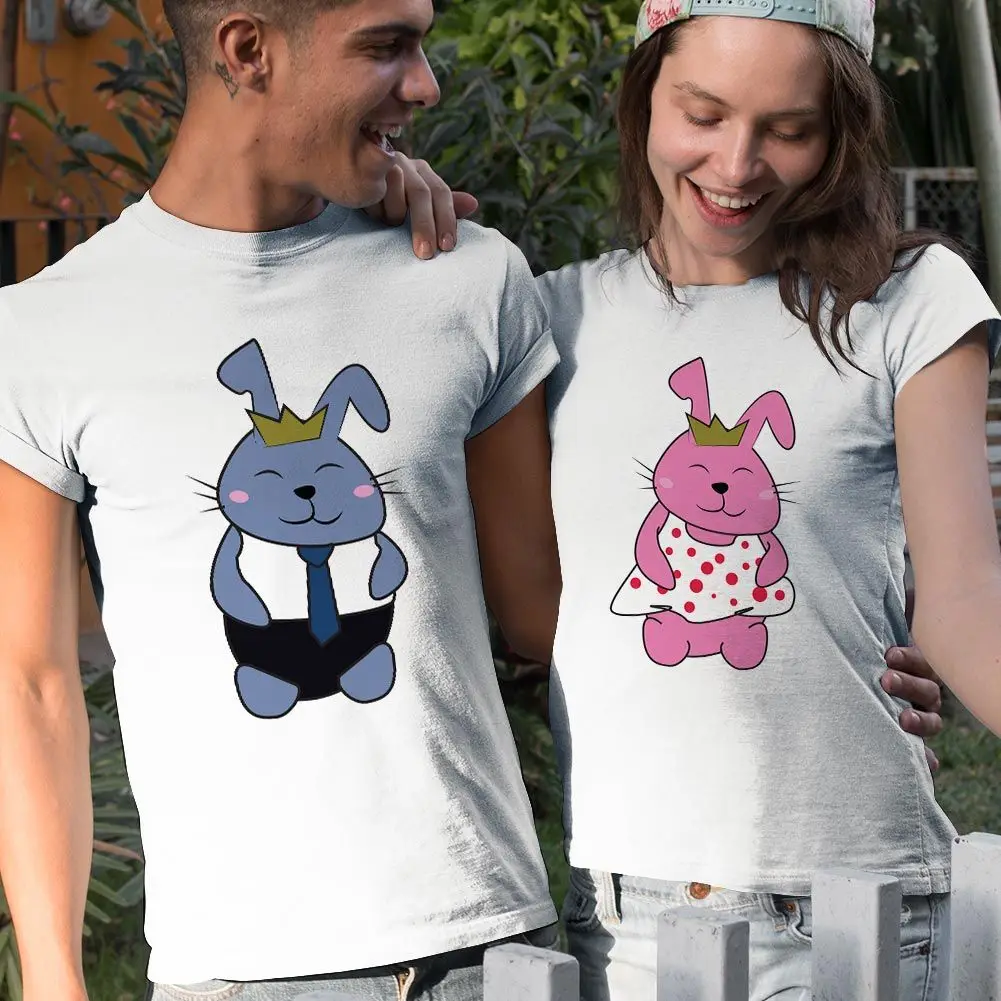 Unisex Cute Bunnies Couple T-Shirts - Adorable Matching Tee Set- Valentine's Day Gift- T-shirts for Couples
Unisex Cute Bunnies Couple T-Shirts - Adorable Matching Tee Set- Valentine's Day Gift- T-shirts for Couples