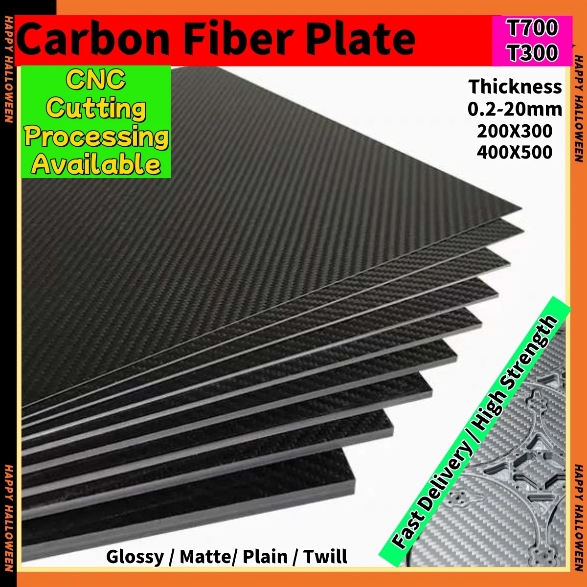 T700 Carbon Fiber Panel Sheet Plate Board CNC Cutting Processing Machining Engraving for Drone FPV Arms Frame Parts Accessary
T700 Carbon Fiber Panel Sheet Plate Board CNC Cutting Processing Machining Engraving for Drone FPV Arms Frame Parts Accessary