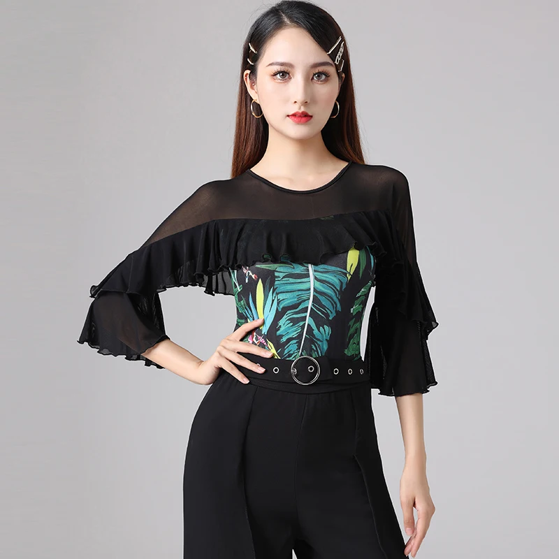 Modern Standard Dance Tops For Women Adult New Summer Elegant Latin Dance Practice Shirt Samba Jumpsuit Tango Outfits DQL7320
Modern Standard Dance Tops For Women Adult New Summer Elegant Latin Dance Practice Shirt Samba Jumpsuit Tango Outfits DQL7320