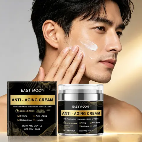 50G Men Face Cream Deep Moisturizing Nourishing Pores Improve Skin Texture Boosts Elasticity Smoothing Lifting Fade Fine Lines Firming Men 's Facial Cream