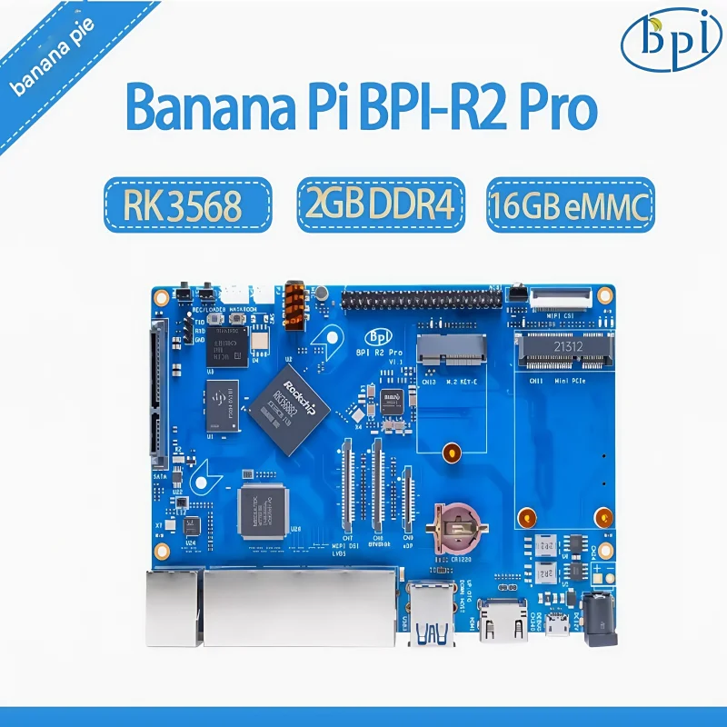 Banana Pi BPI-R2 Pro open source router development board adopts Rockchip RK3568 chip design
Banana Pi BPI-R2 Pro open source router development board adopts Rockchip RK3568 chip design