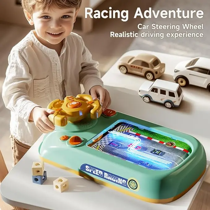 Kids Steering Wheel Toy Musical Race Car Toy Educational Toy Simulated Driving Sounding Car Game for Boys Girls New Year Gift
Kids Steering Wheel Toy Musical Race Car Toy Educational Toy Simulated Driving Sounding Car Game for Boys Girls New Year Gift