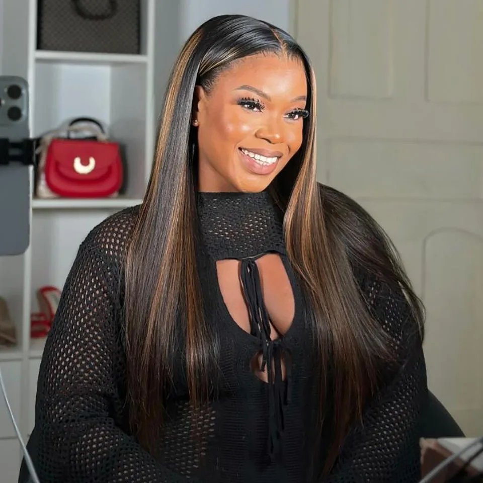 Tuneful Premium 10A Ombre Highlight #1B/30 Colored Straight 13x6 HD Transparent Lace Front Human Hair Wigs Glueless Lace Wigs
Tuneful Premium 10A Ombre Highlight #1B/30 Colored Straight 13x6 HD Transparent Lace Front Human Hair Wigs Glueless Lace Wigs