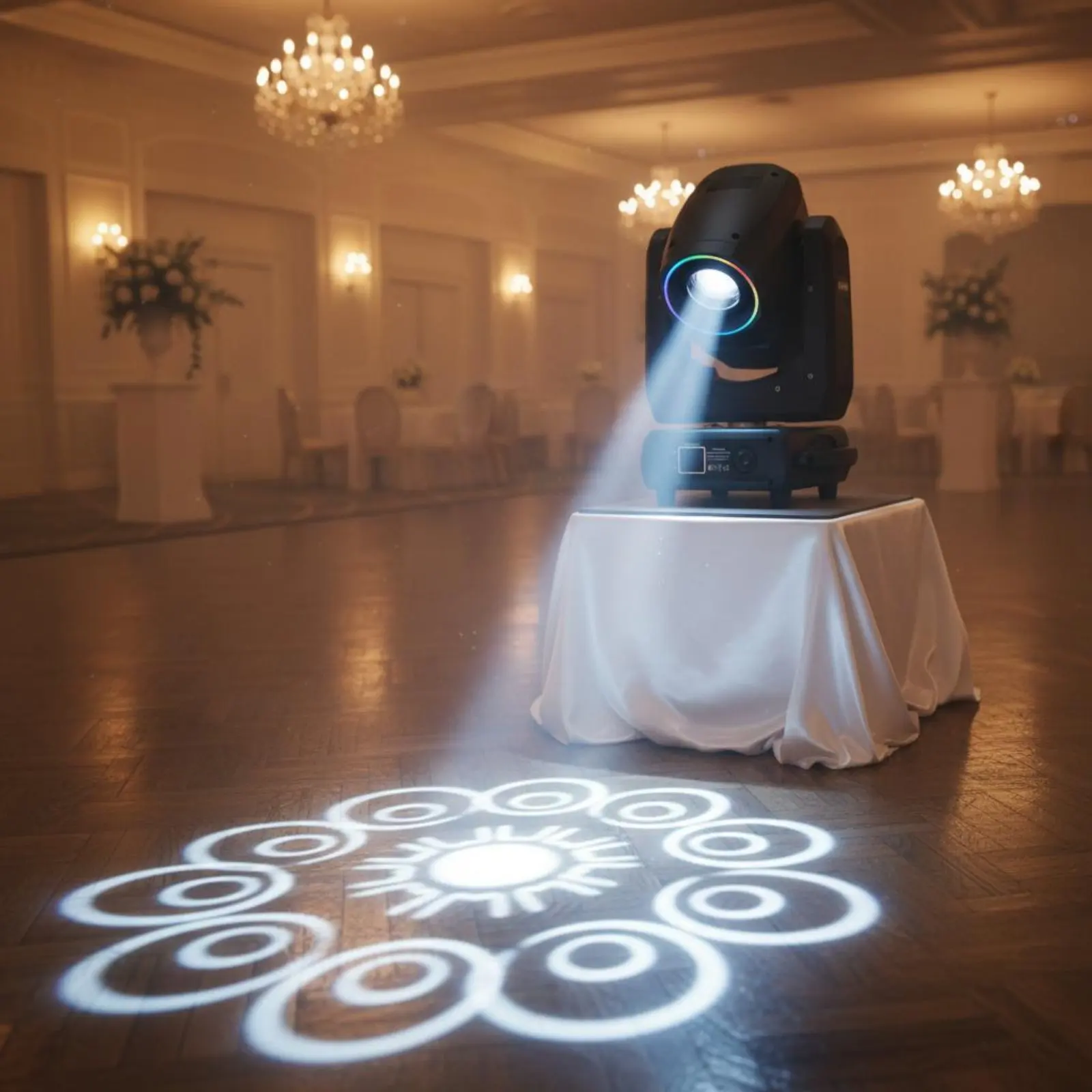 LED Beams Moving Head 300W Light with Rotating Gobo 8 Gobos for Wedding Bar Stage Performance LED Aperture Pattern Effect Light
LED Beams Moving Head 300W Light with Rotating Gobo 8 Gobos for Wedding Bar Stage Performance LED Aperture Pattern Effect Light