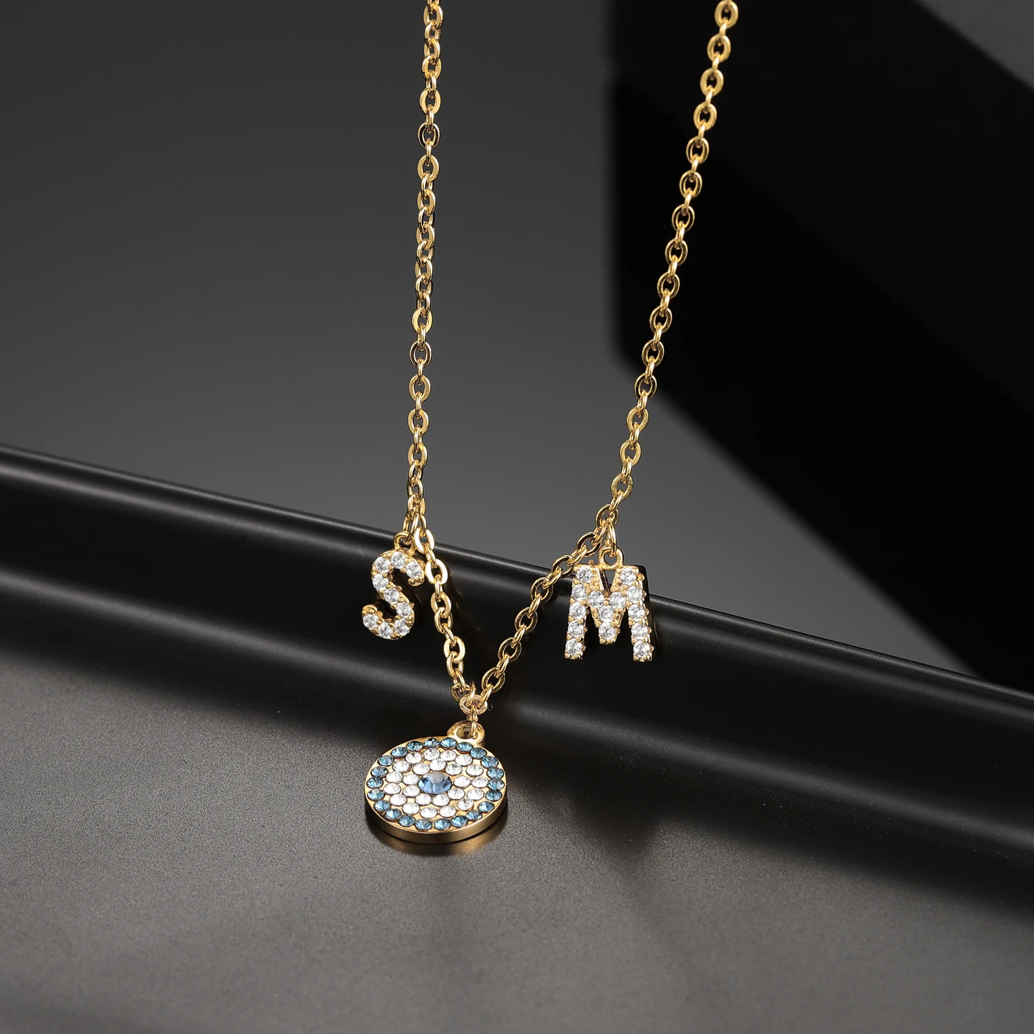 Two Color Dot Diamond Round Necklace Two Zirconia Letter Accessories Pendant Stainless Steel Daily Women's Jewelry Birthday Gift
Two Color Dot Diamond Round Necklace Two Zirconia Letter Accessories Pendant Stainless Steel Daily Women's Jewelry Birthday Gift