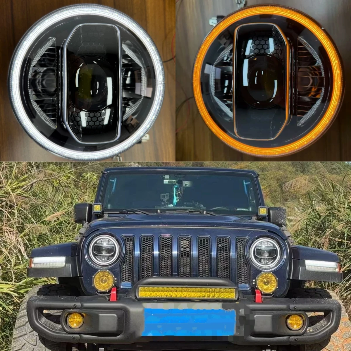 LED car headlight assembly led For Jeep Wrangler JK 2007-2017 upgrade to JL style with angel eye
LED car headlight assembly led For Jeep Wrangler JK 2007-2017 upgrade to JL style with angel eye