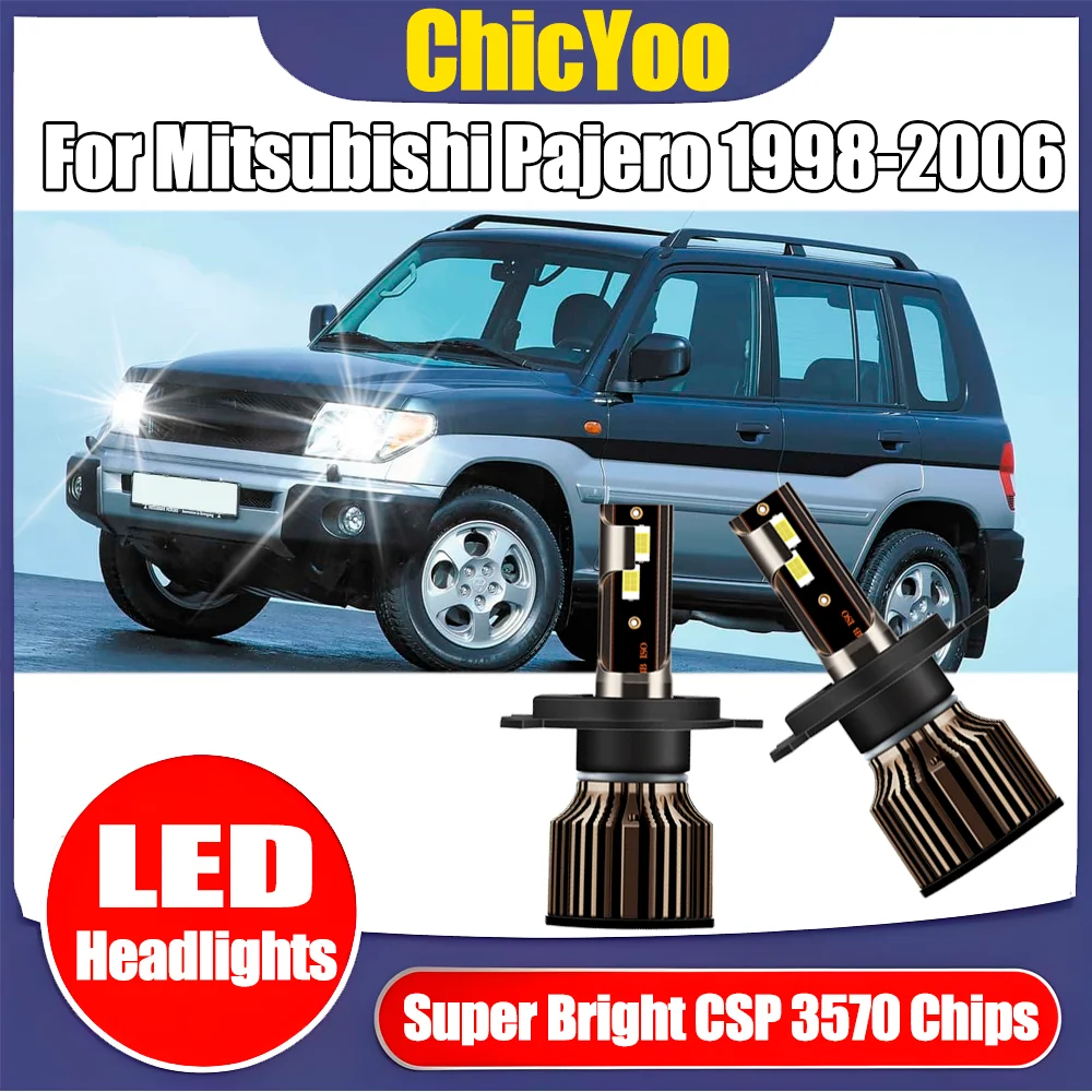 2PCS 6500K White H4 LED Headlights 3570 CSP Chips Car Headlamps 20000LM Headlamps Plug and Play For Mitsubishi Pajero 1998-2006
2PCS 6500K White H4 LED Headlights 3570 CSP Chips Car Headlamps 20000LM Headlamps Plug and Play For Mitsubishi Pajero 1998-2006