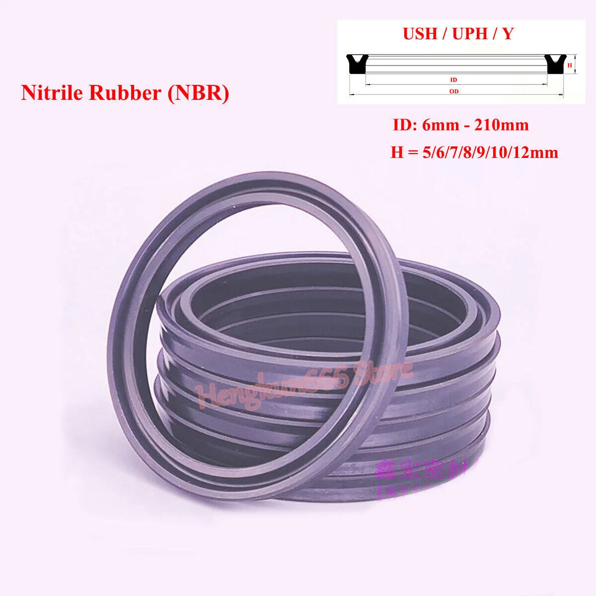 1/5pcs Black NBR Rubber Hydraulic Cylinder Oil Seal Rings ID 6-210mm Thickness 5/6/7/8/9/10/12mm Shaft Hole General Sealing Ring
1/5pcs Black NBR Rubber Hydraulic Cylinder Oil Seal Rings ID 6-210mm Thickness 5/6/7/8/9/10/12mm Shaft Hole General Sealing Ring