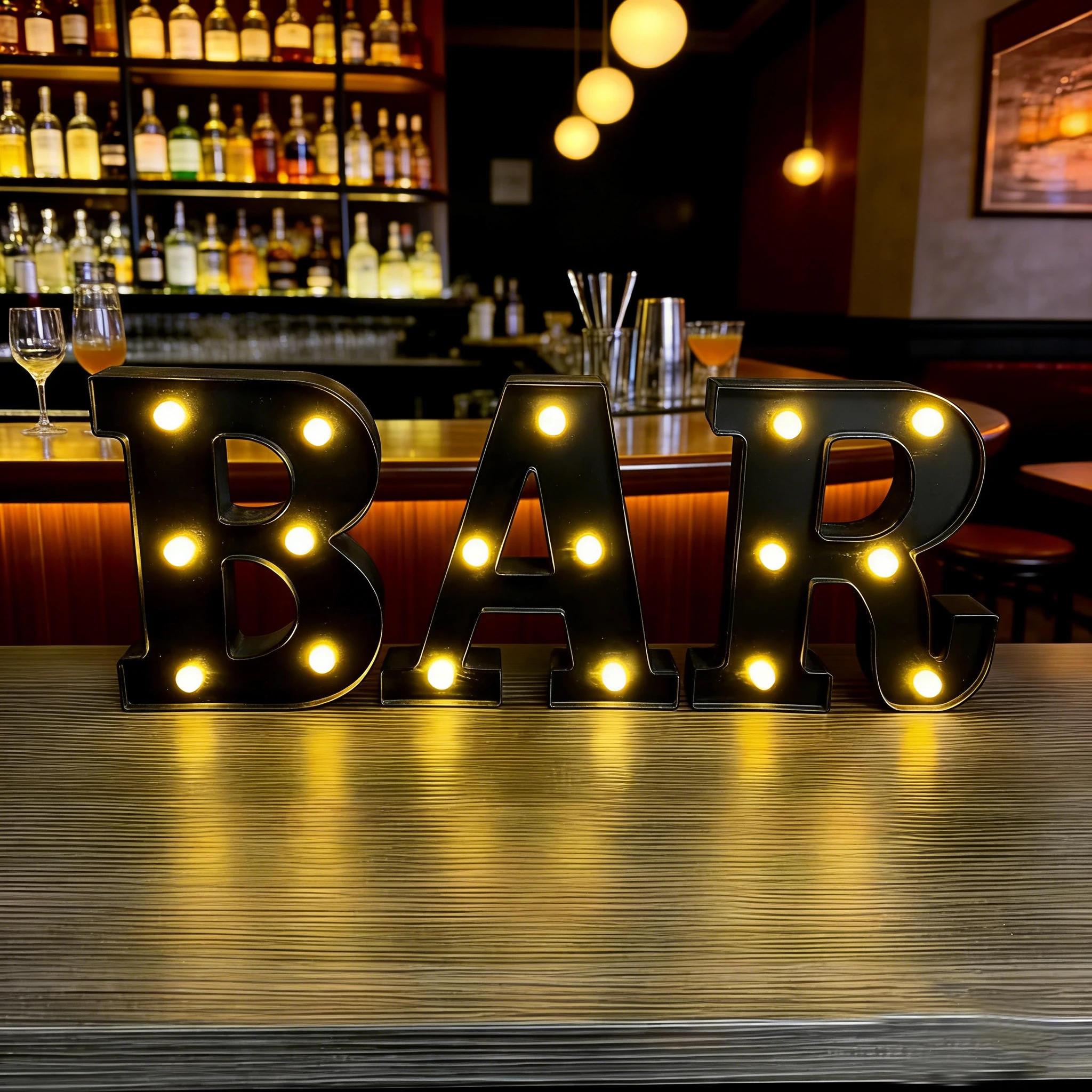3-piece LED letter light, height 8.58 inches, battery-powered LED letter light, suitable for home bar parties, birthday party
3-piece LED letter light, height 8.58 inches, battery-powered LED letter light, suitable for home bar parties, birthday party