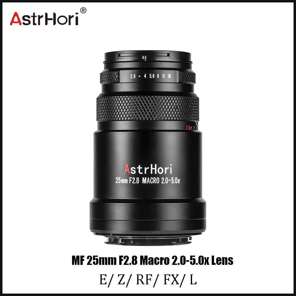 AstrHori 25 мм F2.8 2-5X ультра Макросъемка полная Рамка Ручной Фокус объектив для Fuji X Canon RF Nikon Z Panasonic L Sony E Mount камеры
AstrHori 25 мм F2.8 2-5X ультра Макросъемка полная Рамка Ручной Фокус объектив для Fuji X Canon RF Nikon Z Panasonic L Sony E Mount камеры