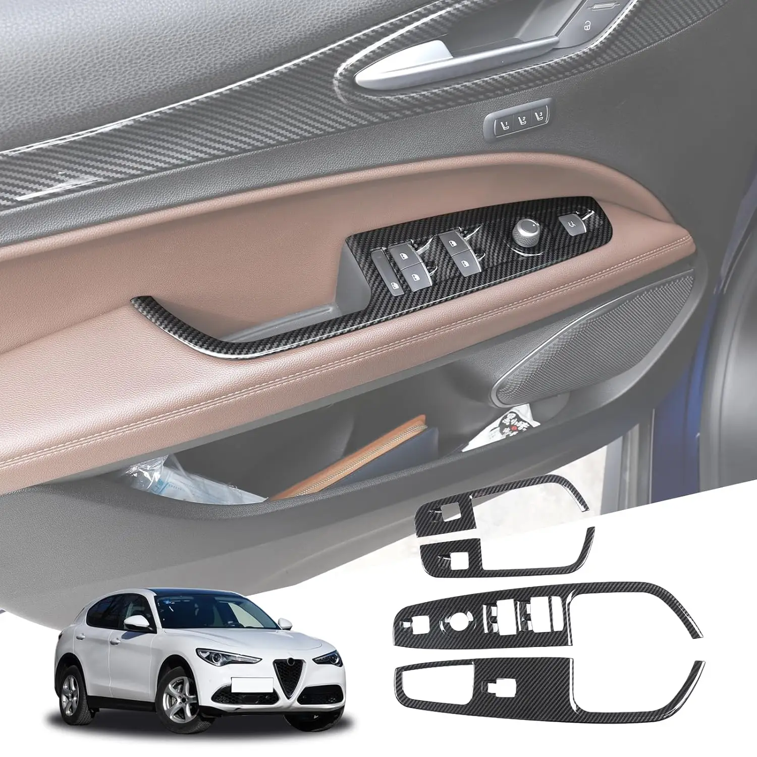 For Alfa Romeo Stelvio 2017 2018-2020 ABS Car Interior Door Handle Window Glass Lifting Switch Buttons Frame Trim Cover Stickers
For Alfa Romeo Stelvio 2017 2018-2020 ABS Car Interior Door Handle Window Glass Lifting Switch Buttons Frame Trim Cover Stickers
