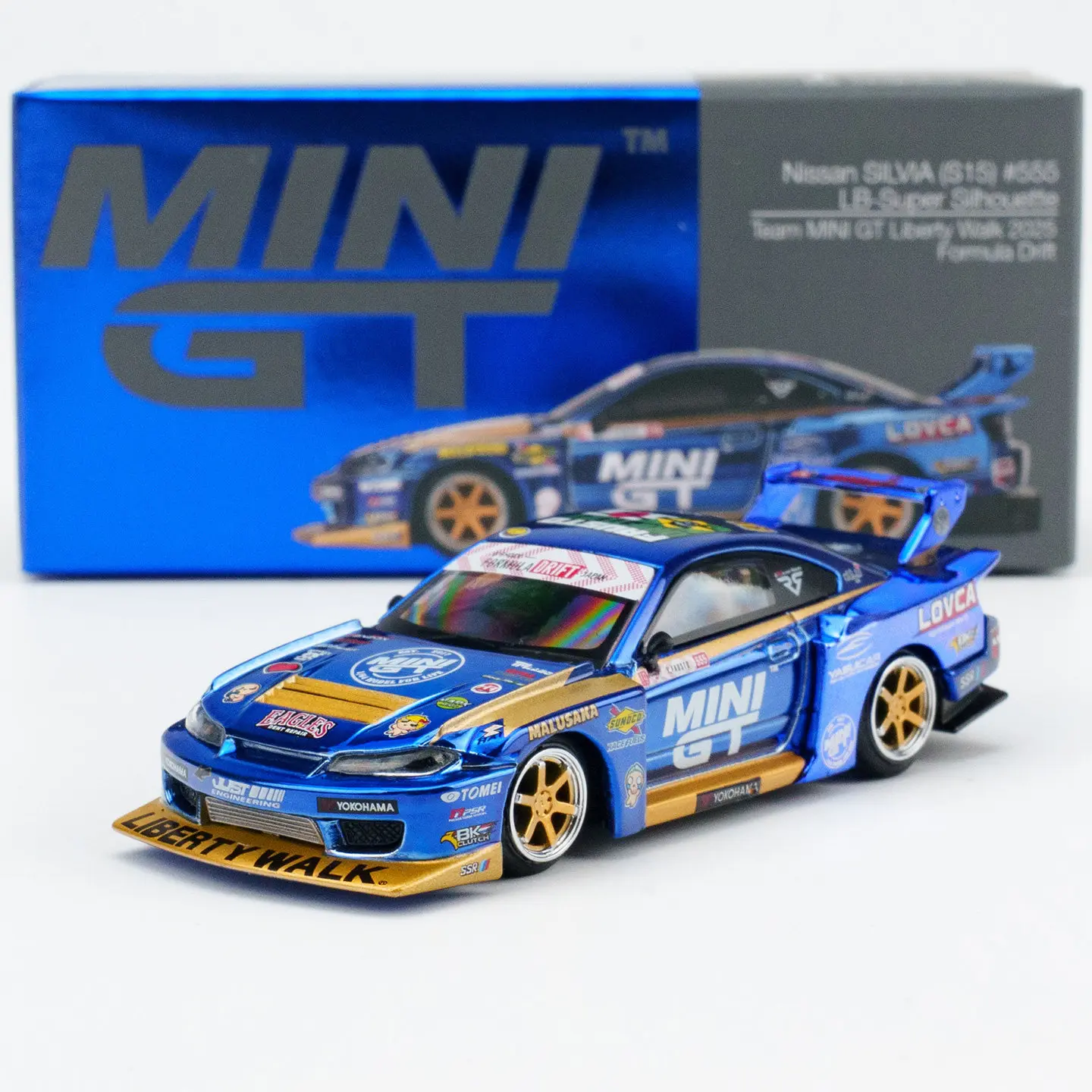 MINI GT 1:64 Nissan S15 LB - Super Silhouette 1157 diecast model car
MINI GT 1:64 Nissan S15 LB - Super Silhouette 1157 diecast model car