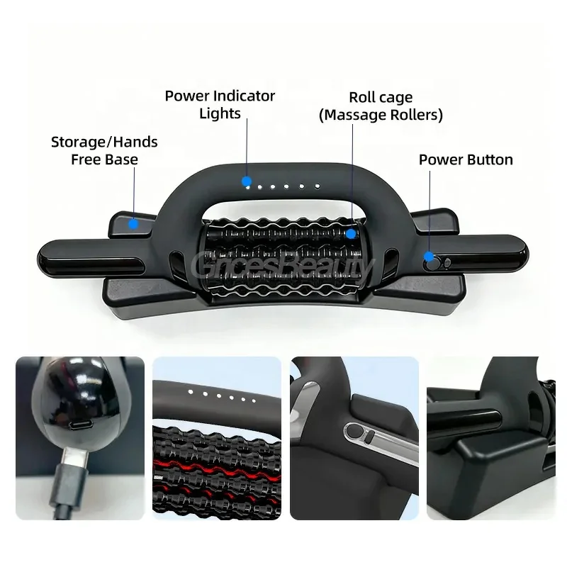 Handheld Red Light Roller Massager 660nm Infrared Heat Therapy 360° Rotating Deep Tissue Roller Full Body Muscle Soreness Relief
Handheld Red Light Roller Massager 660nm Infrared Heat Therapy 360° Rotating Deep Tissue Roller Full Body Muscle Soreness Relief