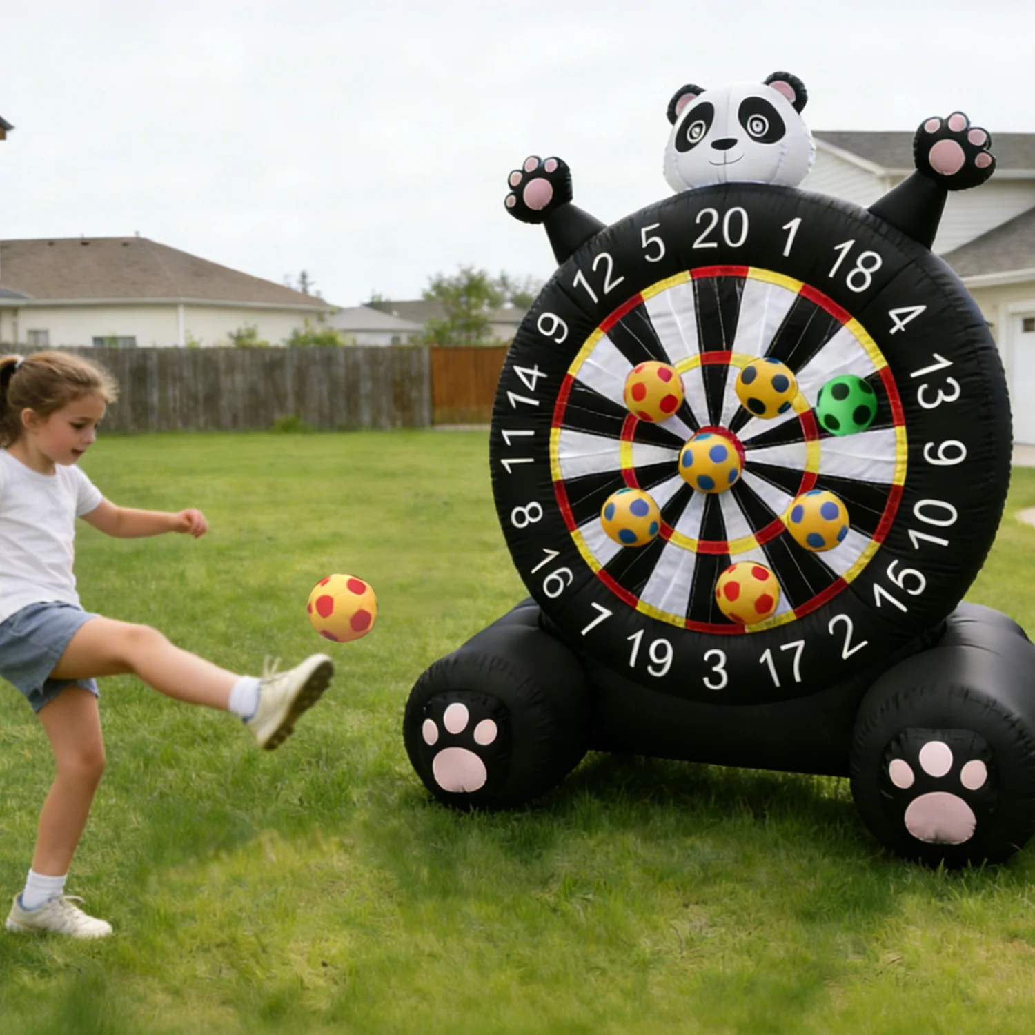 Inflatable Sports Toys Hot Selling 3M Panda Inflatable Football Target Suitable for Outdoor Entertainment Parent-Child Games
Inflatable Sports Toys Hot Selling 3M Panda Inflatable Football Target Suitable for Outdoor Entertainment Parent-Child Games