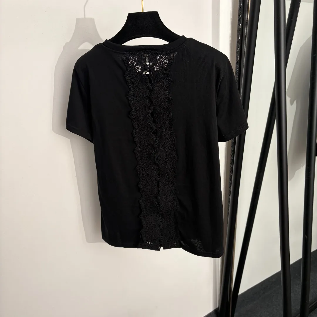 37C-2026 Women's New Arrival Lace Cut-out Short-Sleeve T-Shirt Smart-Casual High Quality Great Price
37C-2026 Women's New Arrival Lace Cut-out Short-Sleeve T-Shirt Smart-Casual High Quality Great Price