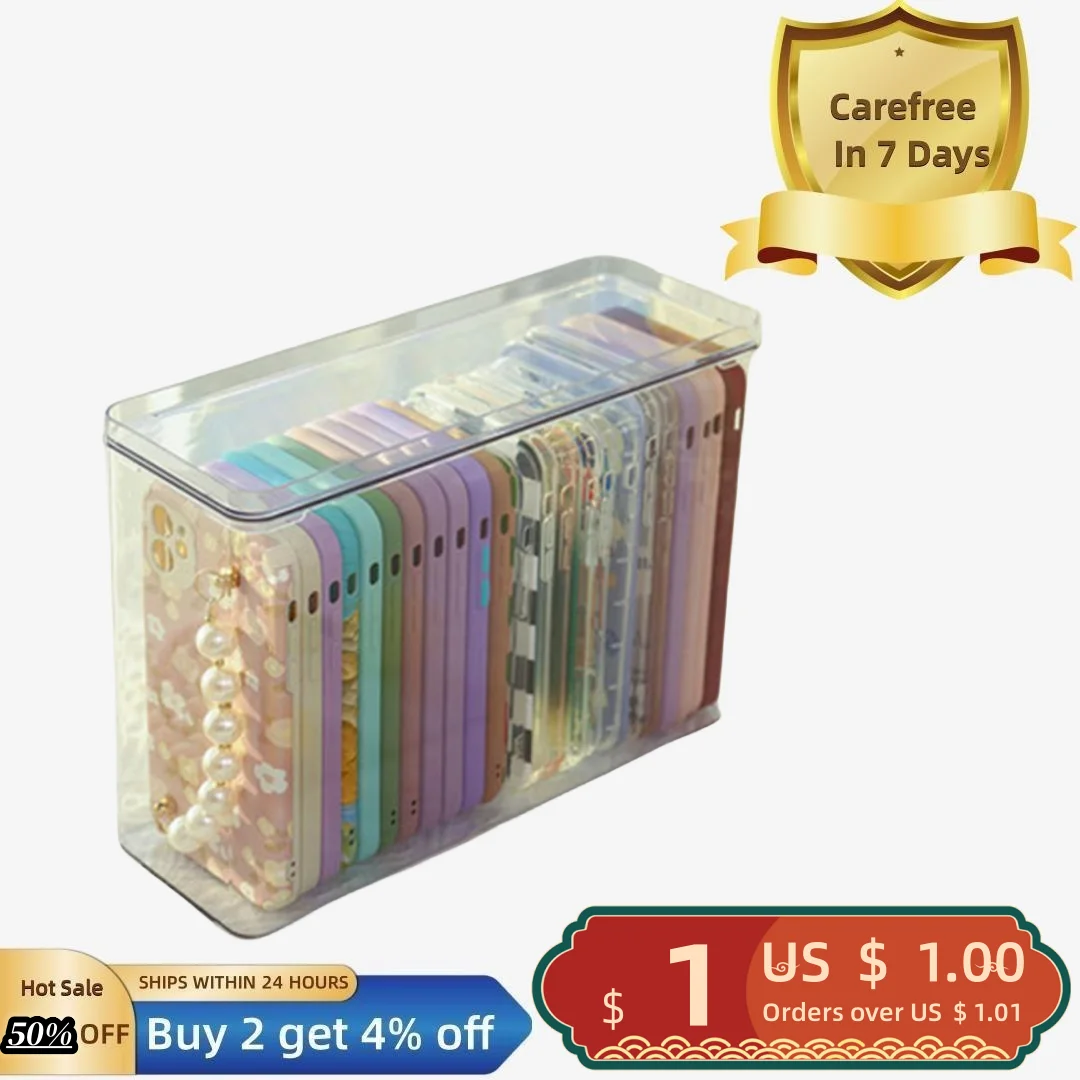 Storage Box Large Capacity Transparent Desktop Mobile Phone Case Container Household Supplies
Storage Box Large Capacity Transparent Desktop Mobile Phone Case Container Household Supplies