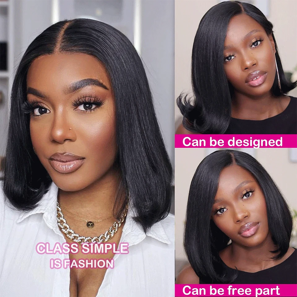 Transparent 13x4 Lace Front Human Hair Wigs Straight Short Bob Wigs Human Hair Pre-plucked With Baby Hair Glueless Lace Wigs
Transparent 13x4 Lace Front Human Hair Wigs Straight Short Bob Wigs Human Hair Pre-plucked With Baby Hair Glueless Lace Wigs