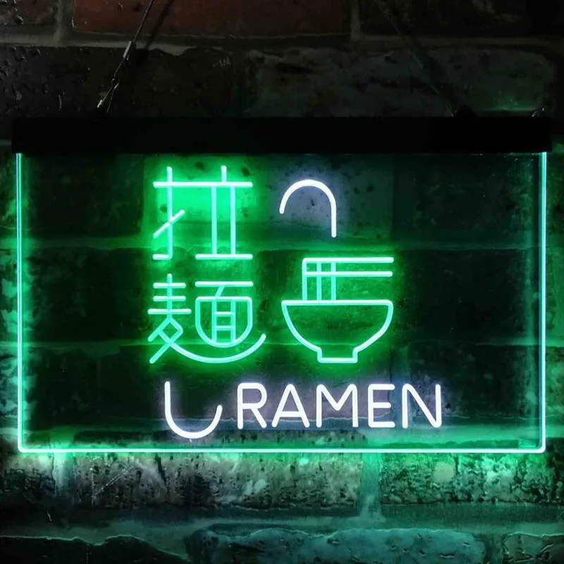 Chinese Ramen Restaurant Custom Dual Color Neon Sign LED for Personalized Gift Party Shop Logo Light Guide Plate Wall Decor 
Chinese Ramen Restaurant Custom Dual Color Neon Sign LED for Personalized Gift Party Shop Logo Light Guide Plate Wall Decor
